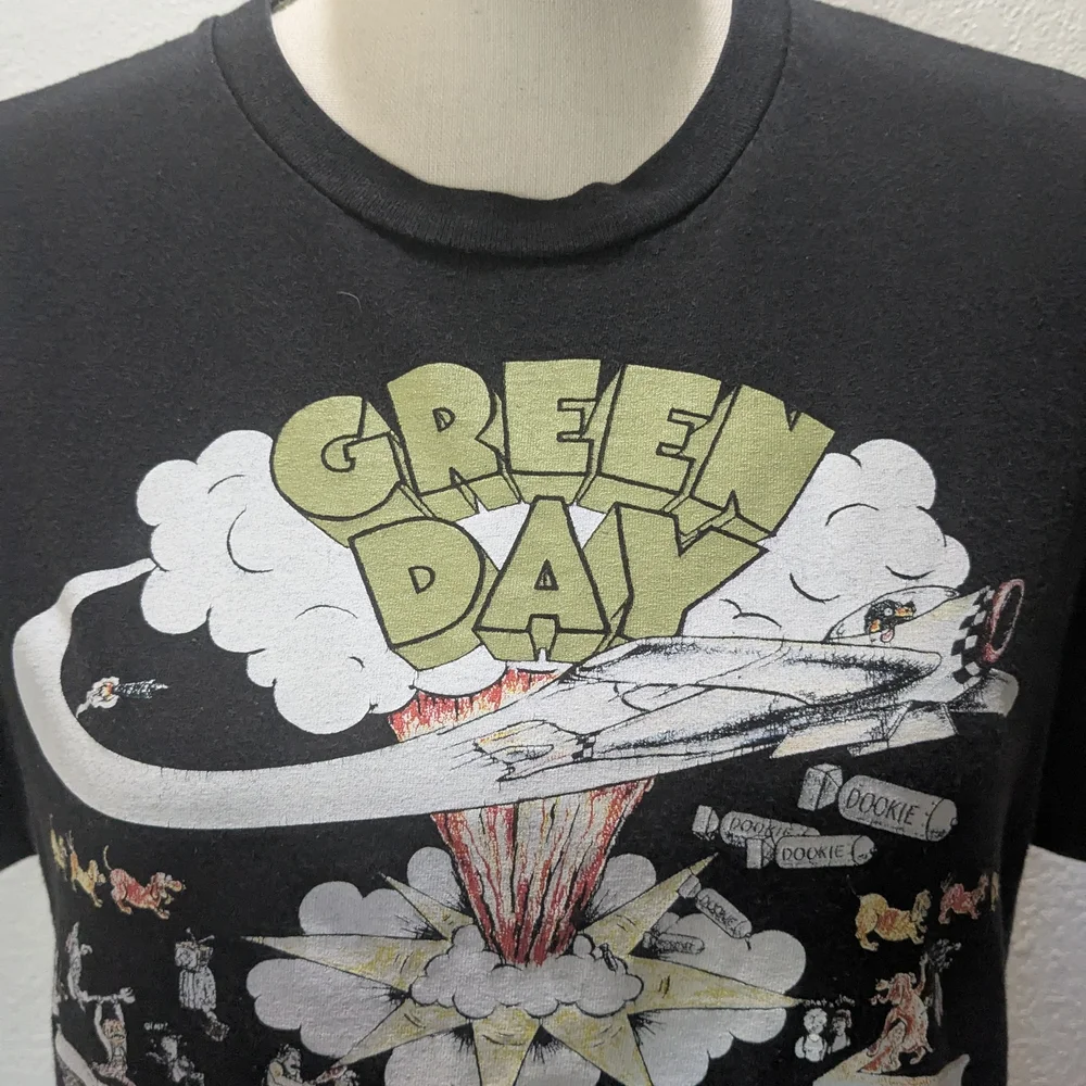 Green Day Black Graphic Tee Sz M - Picture 5 of 7